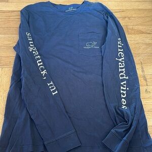 Vineyard vines, navy blue long sleeve